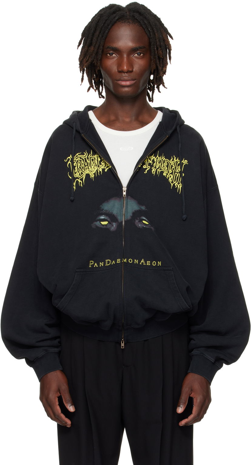 Mikina VETEMENTS Vetements Cradle of Filth 'Pandaemonaeon' Zip-Up Hoodie Čierna | UCF76ZU550B