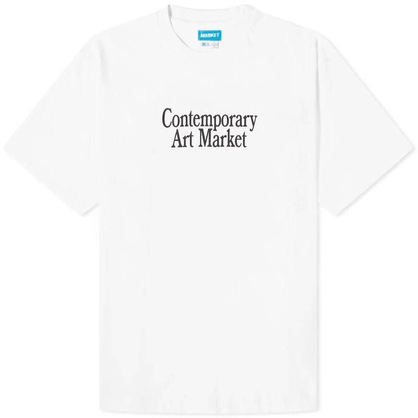 Tričko MARKET Smiley Contemporary Art T-Shirt Biela | 399001849-WHT