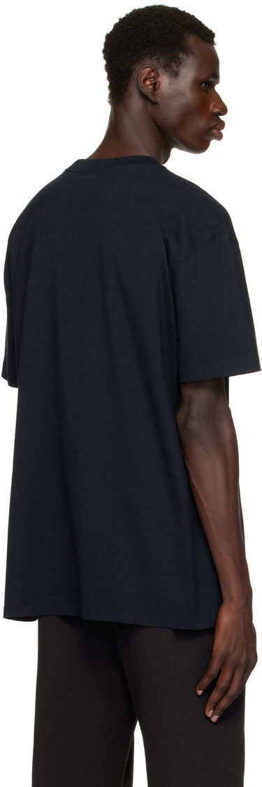 Tričko SKIMS SKIMS Heavyweight Cotton Relaxed T-Shirt Navy | SS-STT-6414M-OBSIDIAN, 2