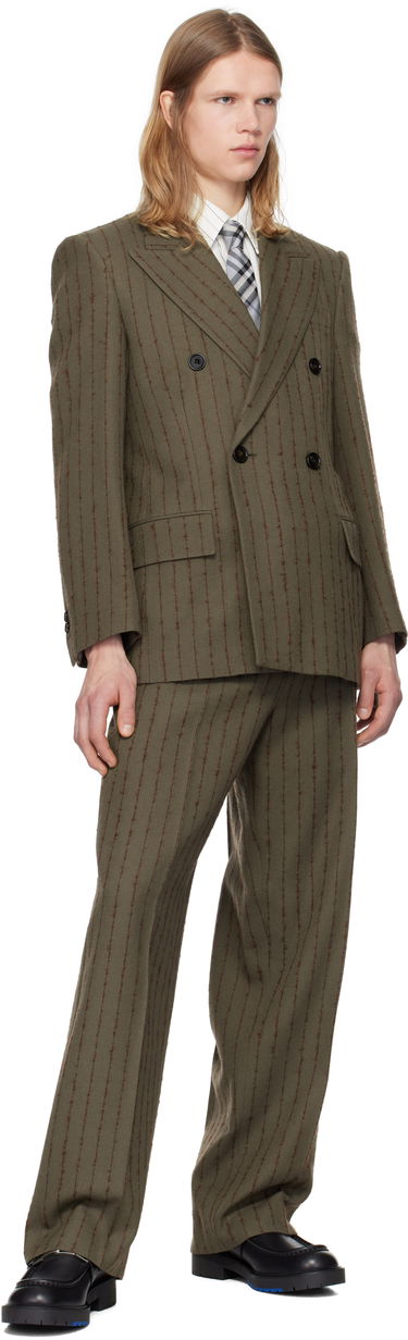 Súprava Burberry Burberry Tailored Double-Breasted Blazer Zelené | 8103522, 3