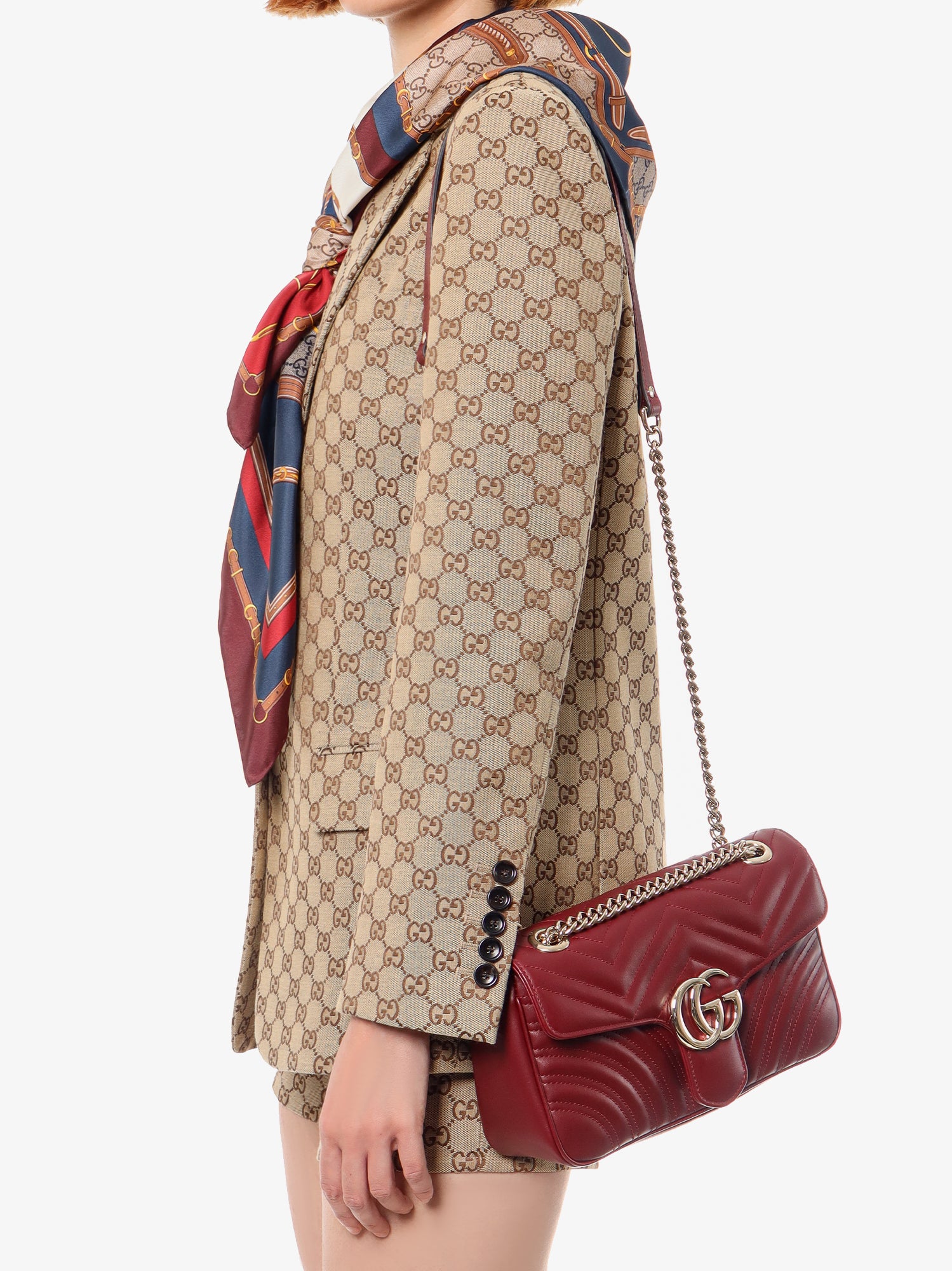 Kabelka Gucci GG MARMONT Vínová | 443497AADPJ6207, 1