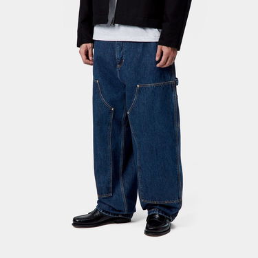 Džínsy Carhartt WIP Nash Double Knee Stone Washed Pant Modrá | I032106_9, 2