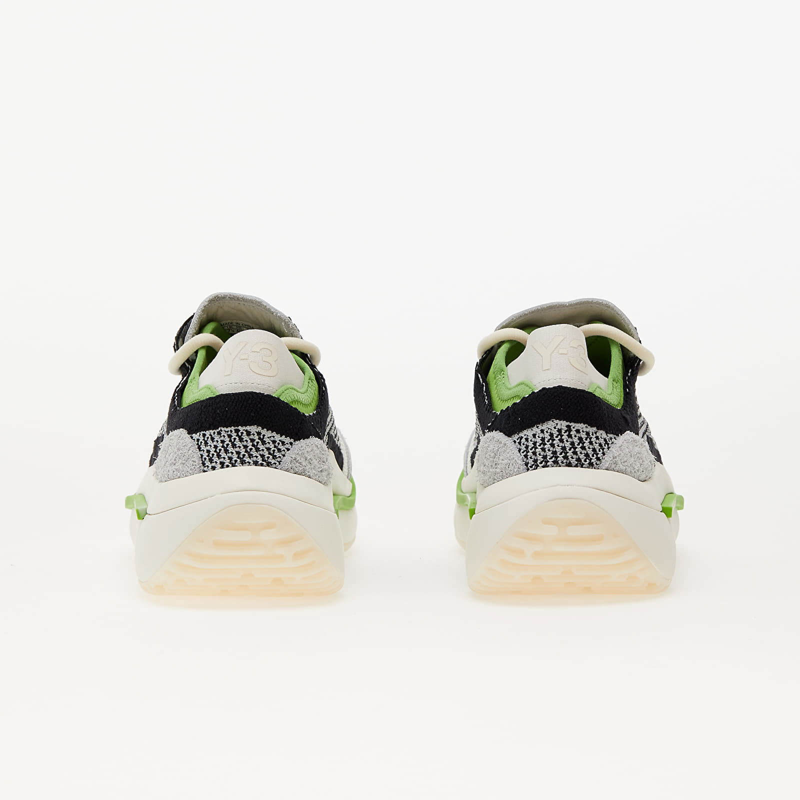 Qisan Knit Off White/ Wonder Silver/ Team Green