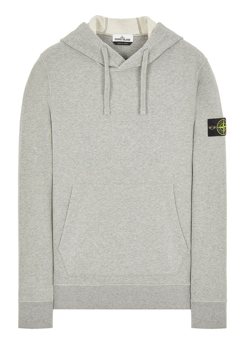 Mikina Stone Island Brushed Cotton Fleece Hoodie Šedá | 751564120V0M64-9417 / 771564120V0M64