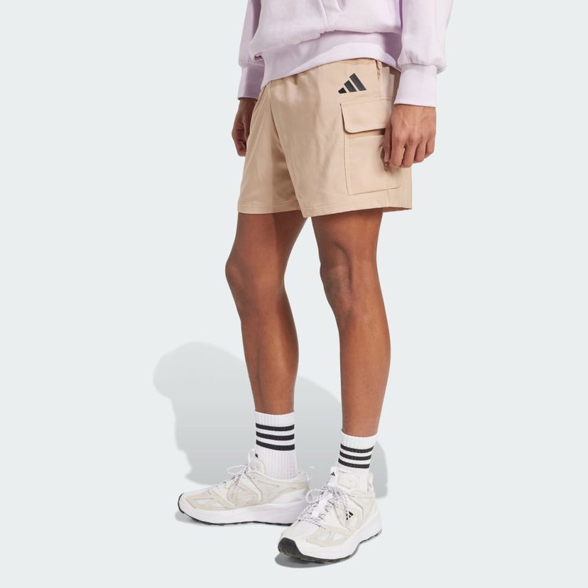 Šortky adidas Performance Essentials Small Logo Cargo Shorts Béžová | JX5656