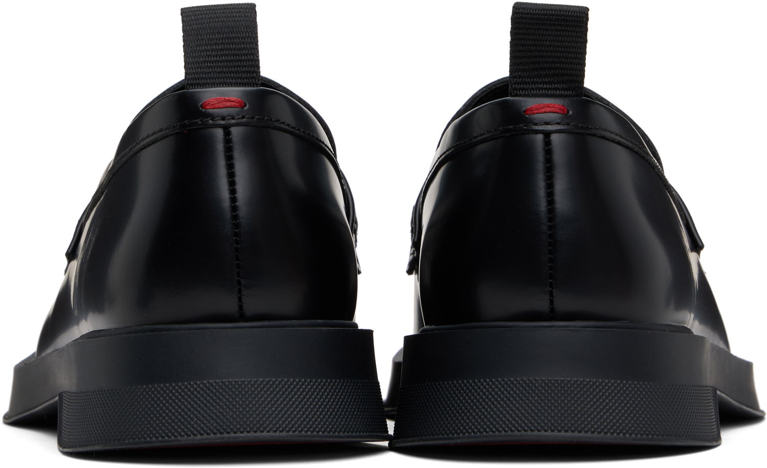 Tenisky a topánky BOSS Hugo Brush-Off Leather Loafers Čierna | 50541823, 1
