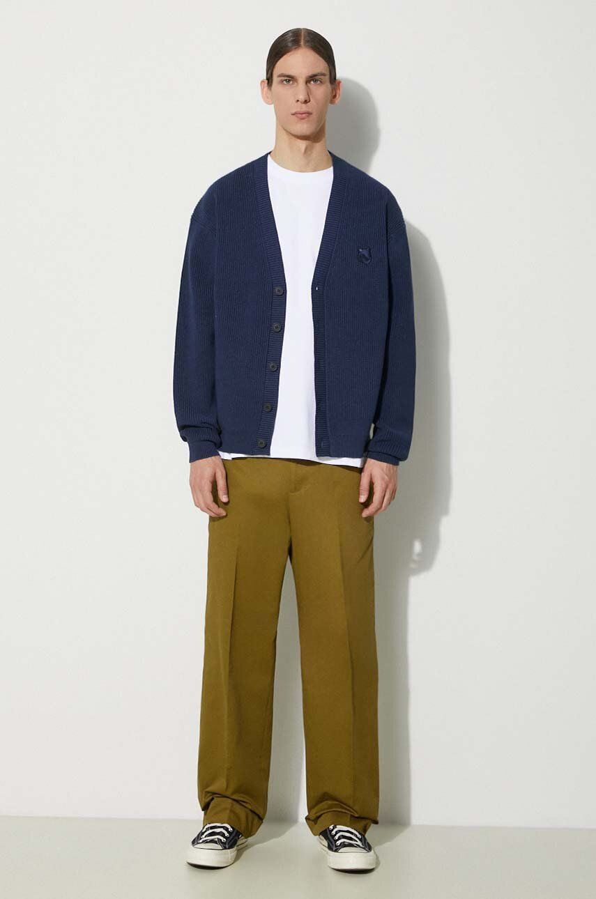 Nohavice MAISON KITSUNÉ Maison Kitsuné Relaxed Chino Pants Zelené | MM01106WW0078, 1