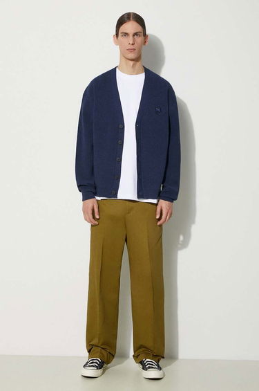 Nohavice MAISON KITSUNÉ Maison Kitsuné Relaxed Chino Pants Zelené | MM01106WW0078, 1