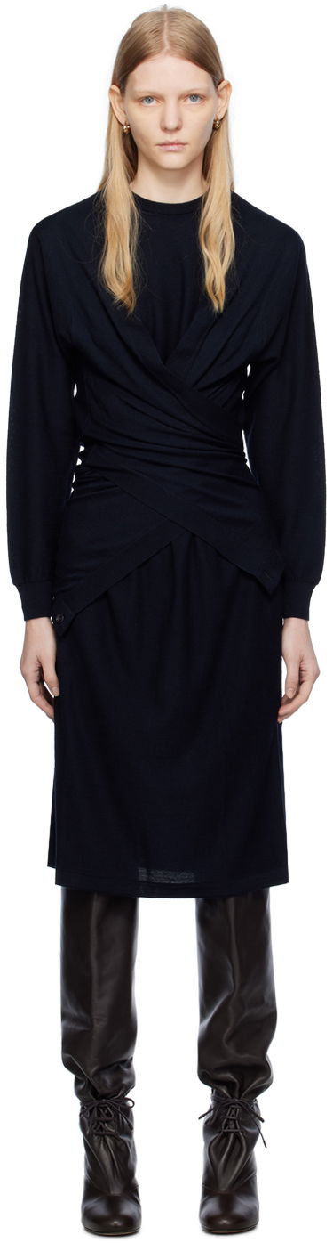 Šaty LEMAIRE Lemaire Midi Dress Navy | DR1030 LK087, 0