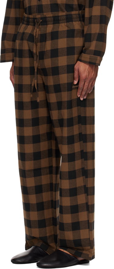 Košeľa SKIMS Flannel Sleep Set Hnedá | ST-SST-6004M, 3