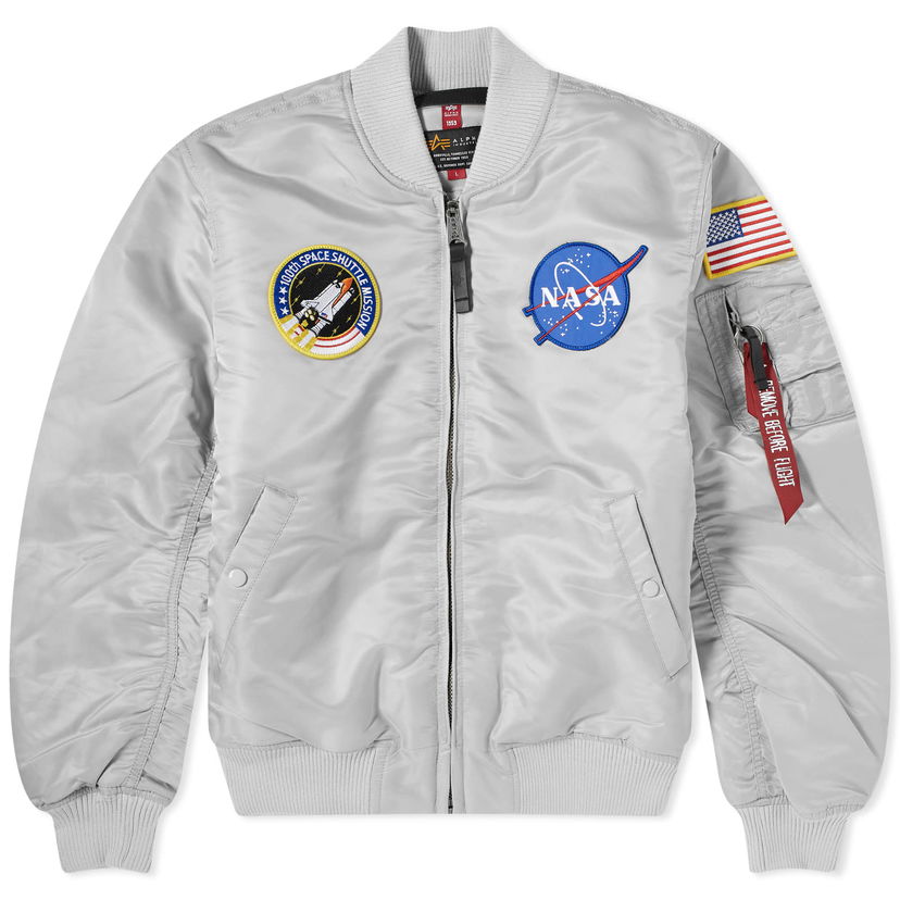 Bomber bunda Alpha Industries Alpha Industries MA-1 VF NASA Bomber Jacket Šedá | 166107-666