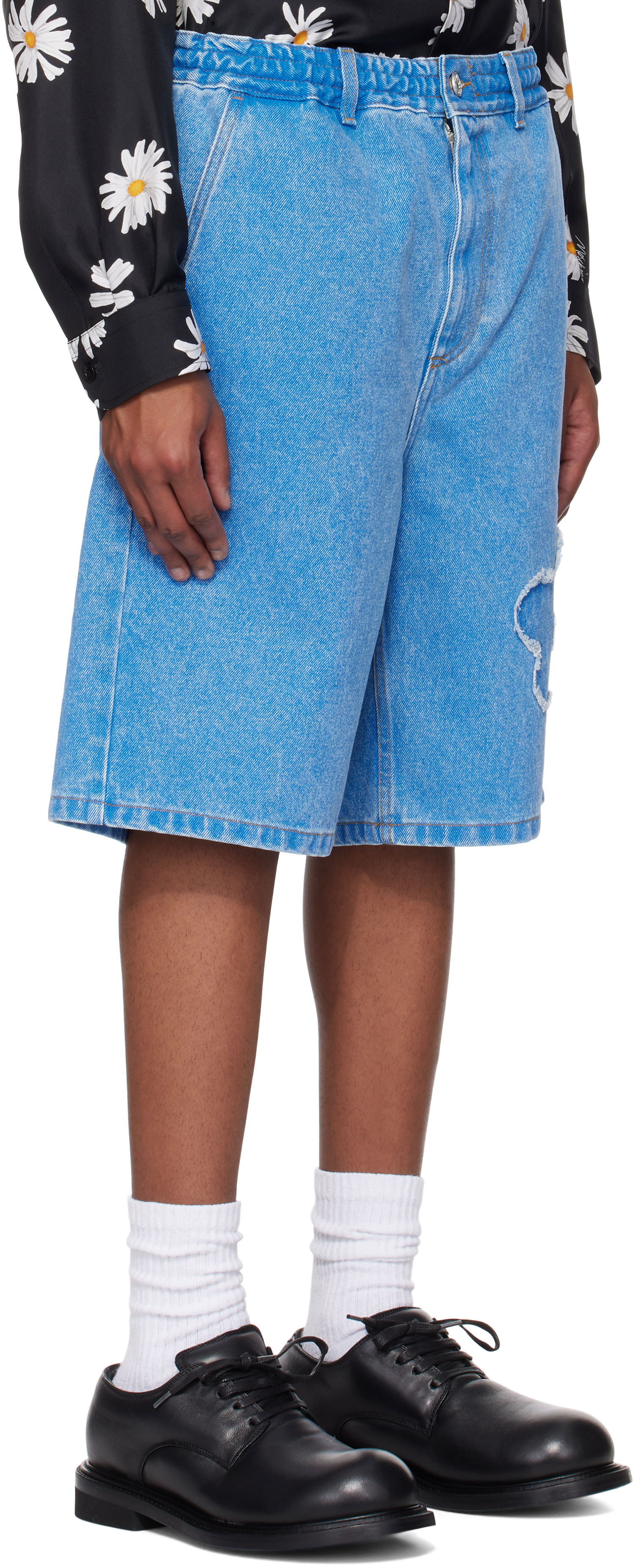 Šortky Marni Marni Patch Denim Shorts Modrá | PUJU0070Q2 USCX34, 1