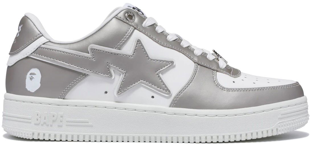 Tenisky a topánky BAPE Bape Sta Silver #4 Šedá | 0ZXSHM191053L-SILVER, 0