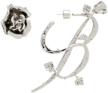 Náušnice Blumarine Silver Rose 'B' Earrings Metalická | P422W230A, 0