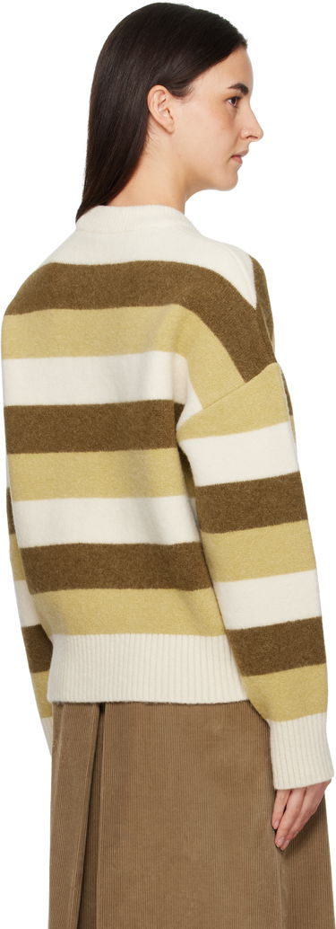 Sveter AMI Alpaca Striped Crewneck Sweater Rôznofarebný | H25UKS841.KN0126, 2
