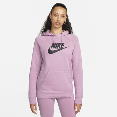 Mikina Nike Sportswear Essential Fleece Hoodie Fialová | DX2319-522, 0