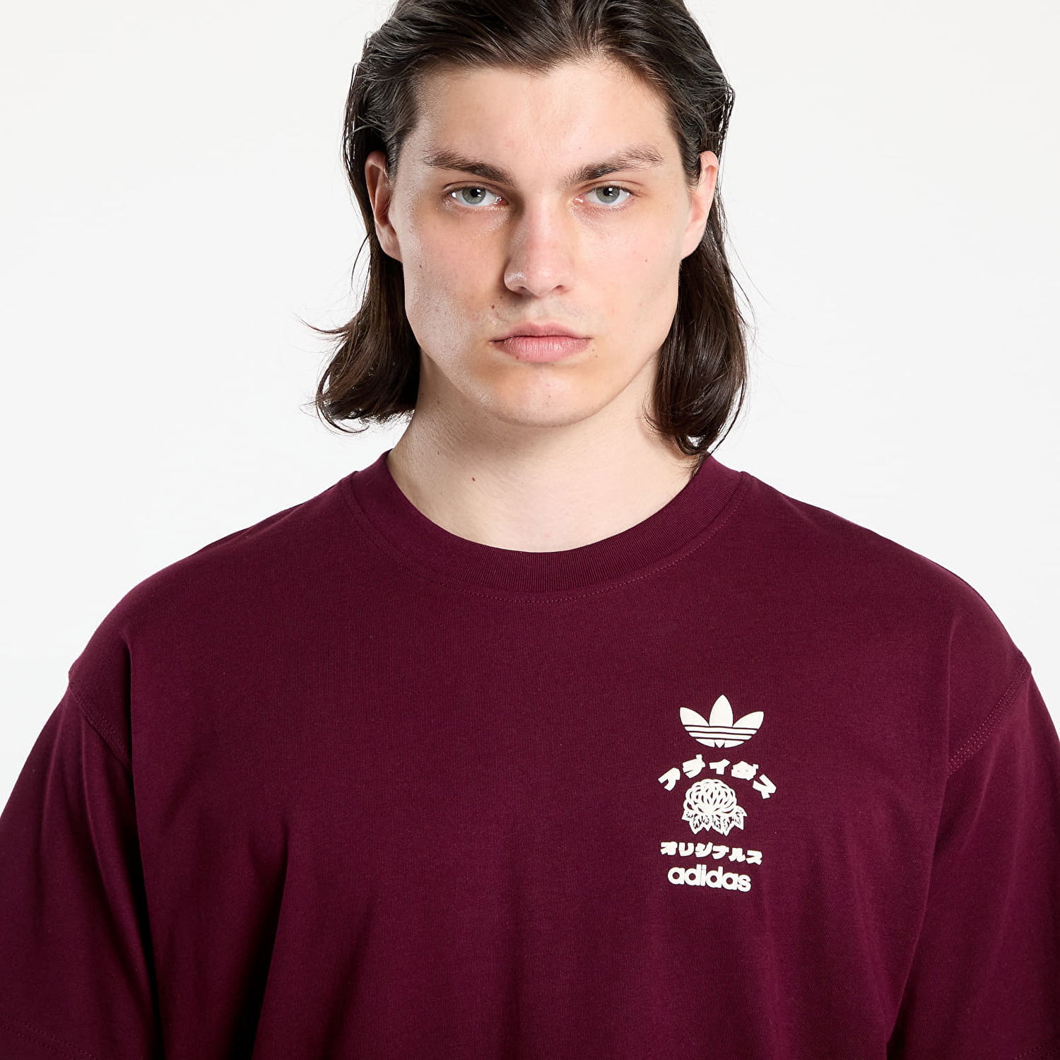 Tričko adidas Originals adidas Japan Florals T-Shirt Vínová | KR5090, 1