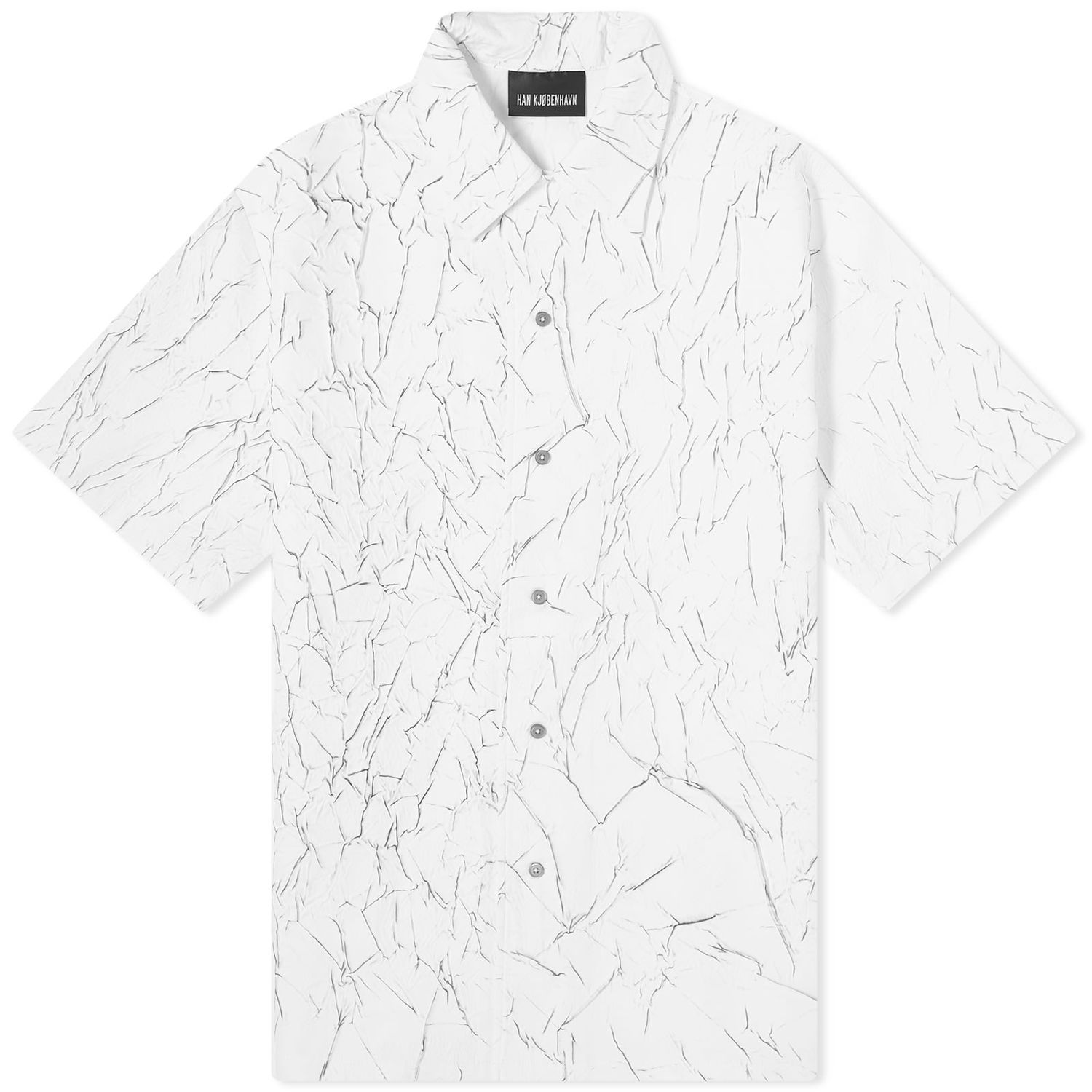 Košeľa Han Kjøbenhavn Han Kjobenhavn Wrinkle Bowling Shirt Biela | M-133651-WHT, 1