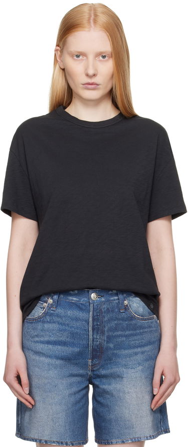 Tričko rag & bone Rag & Bone Boyfriend Mini Slub T-Shirt Čierna | WCC23ST059CH59, 0