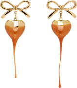 Ottolinger Bow Heart Drop Earrings