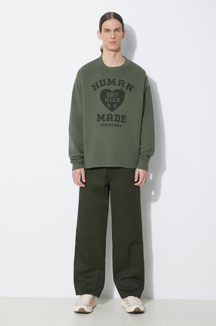 Mikina Human Made Graphic Print Sweatshirt Zelené | HM27CS020, 1