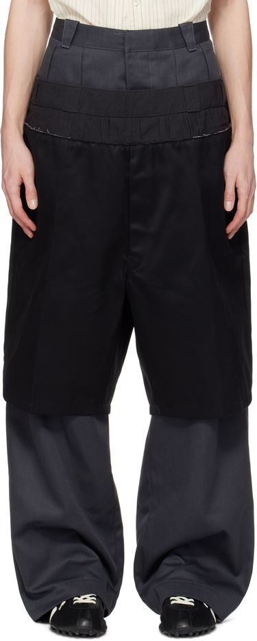 Nohavice Maison Margiela Maison Margiela Layered Trousers Čierna | S51KA0604 MTN067, 0