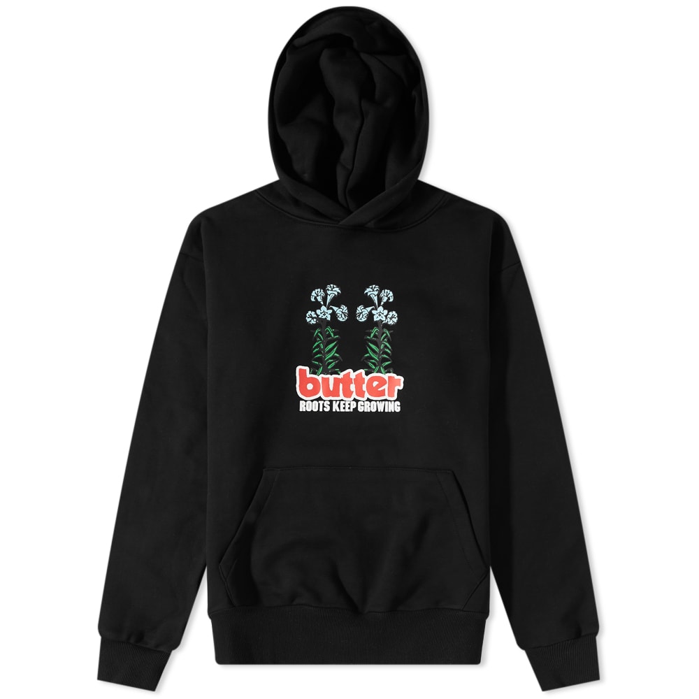 Mikina Butter Goods Roots Hoody Čierna | BGQ12211040-BLK, 0