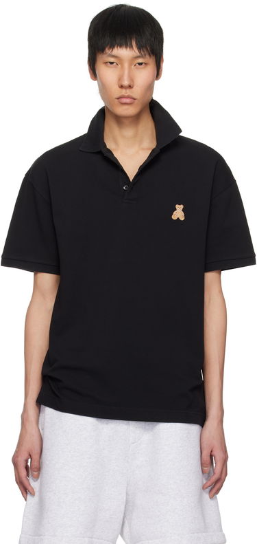 Polo tričko Palm Angels Palm Angels 'Bear in Mind' Polo Shirt Čierna | PMGB029S25FAB0011060, 0