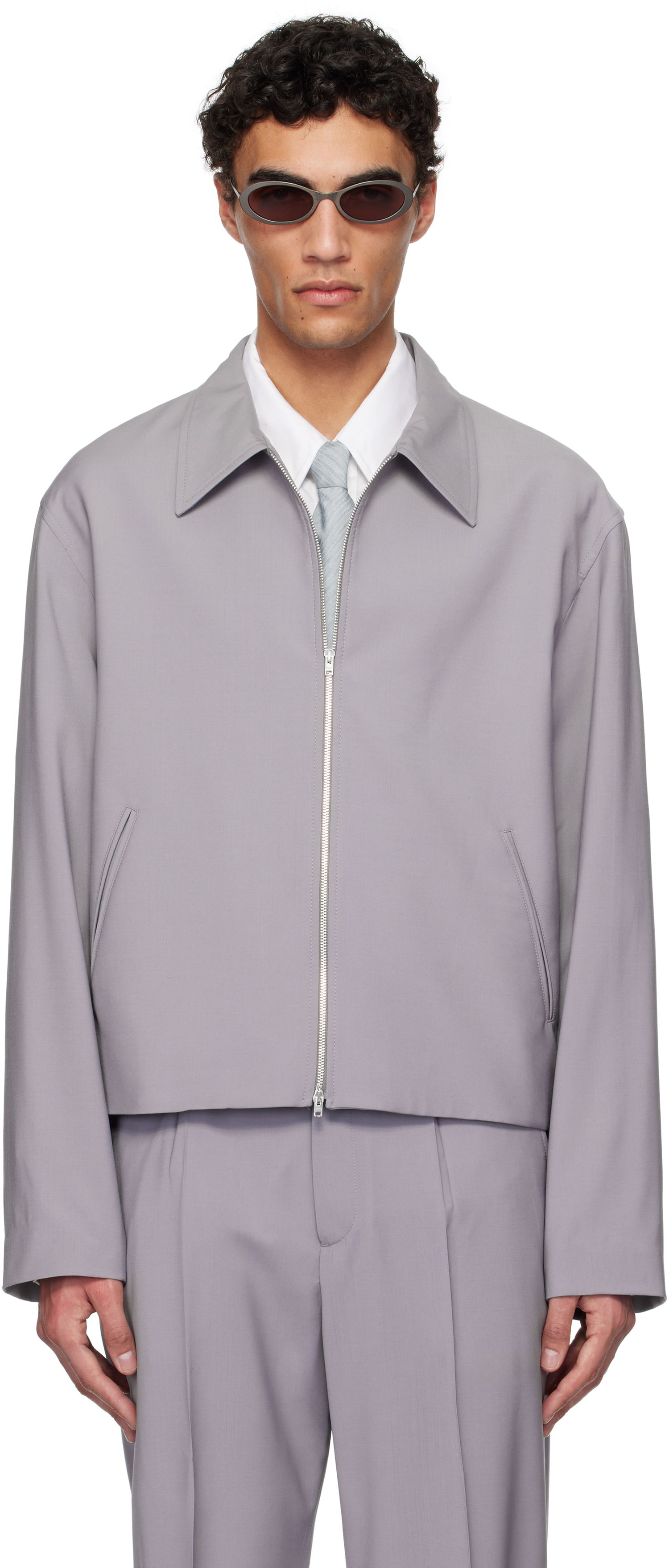 Bunda OUR LEGACY OUR LEGACY Mini Zip-Up Jacket Šedá | M2250MDL, 0