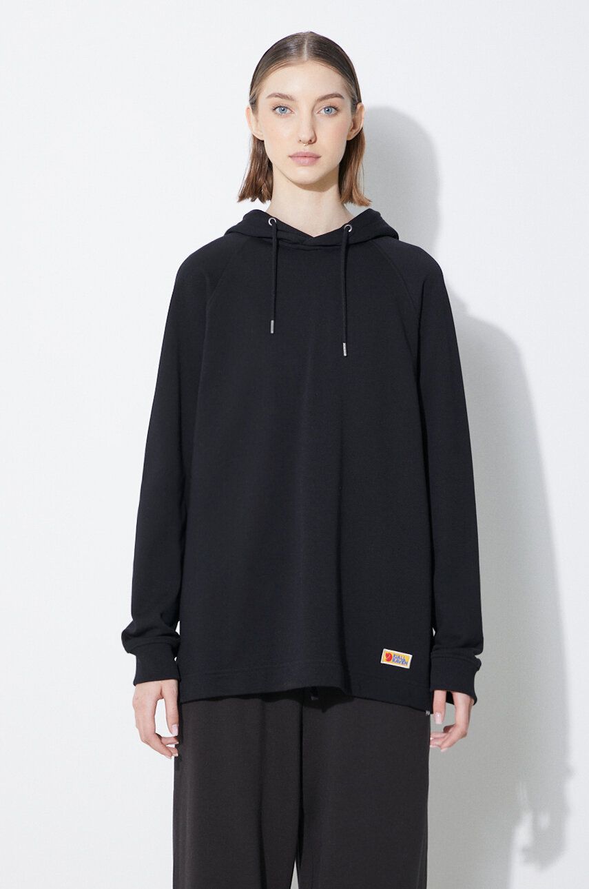 Mikina FJÄLLRÄVEN Vardag Hoodie Čierna | F86987.550, 0