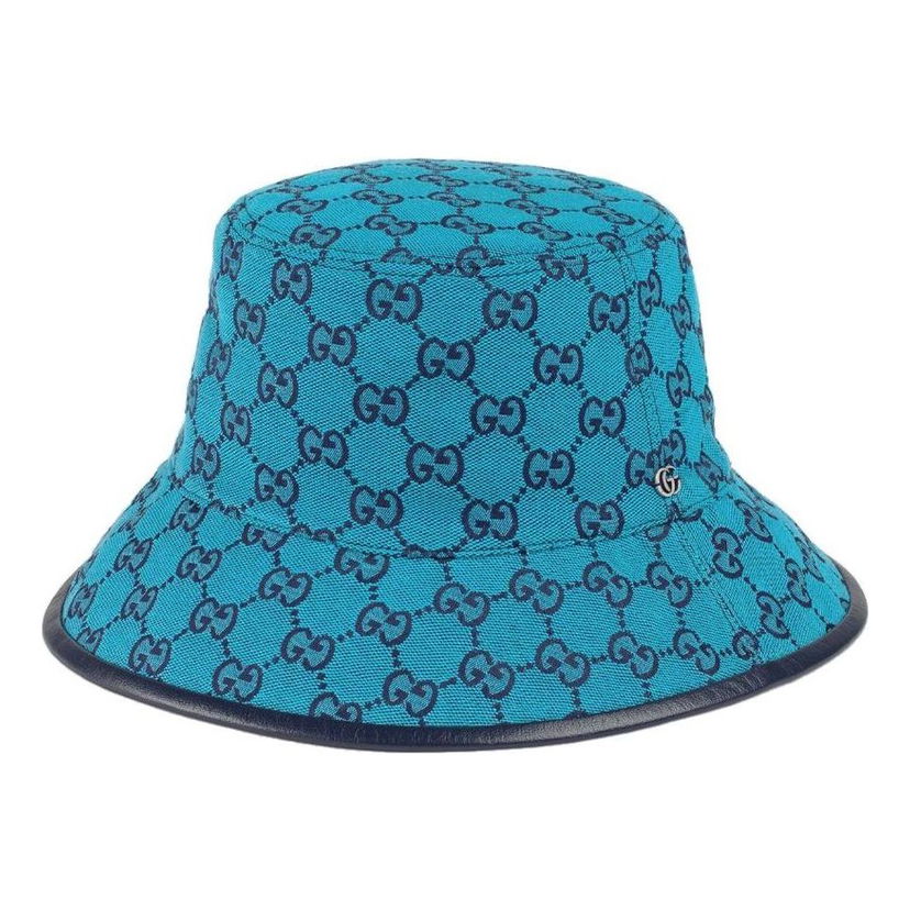 Klobúk Gucci Reversible GG Monogram Bucket Hat Modrá | 656573-3HAD0-4268