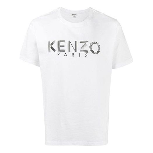 Tričko KENZO KENZO Logo Print Short Sleeve T-Shirt Biela | F005TS0924SG-01