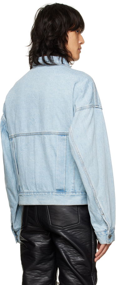 Bunda We11done Faded Denim Jacket Modrá | WD-DJ3-22-303-U-SKMP01QCTB, 2