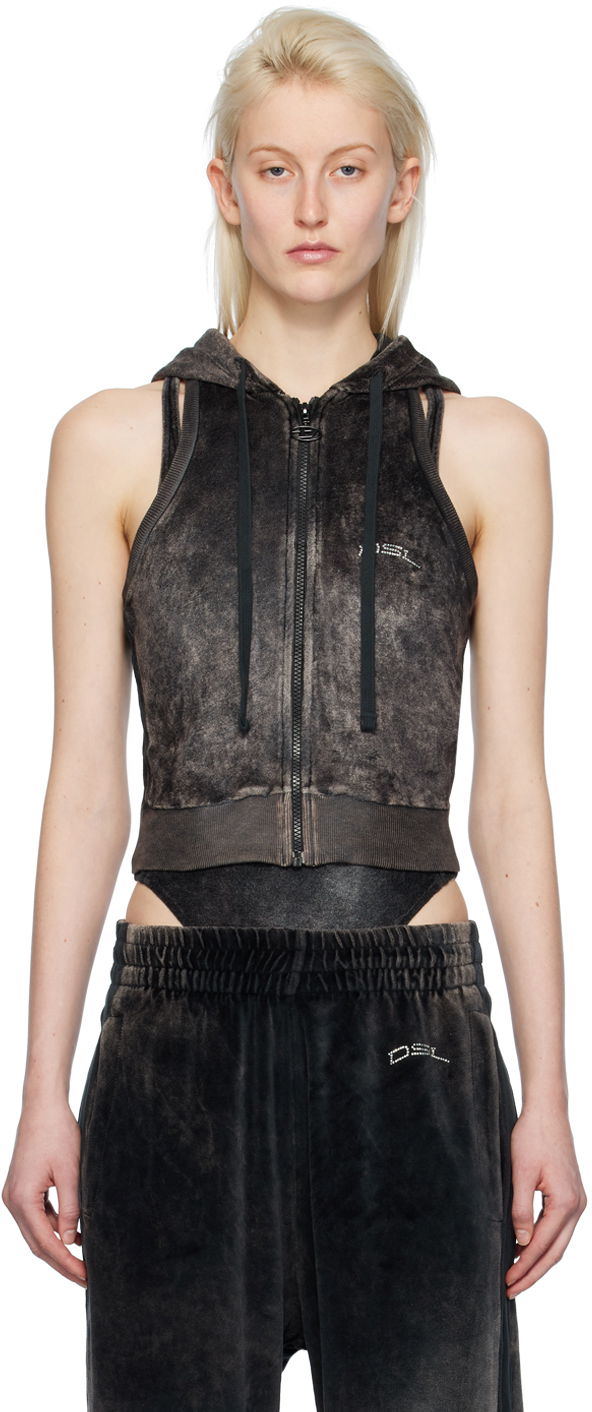 Mikina Diesel T-Crity-N1 Hoodie Čierna | A12135 0KKAL, 0