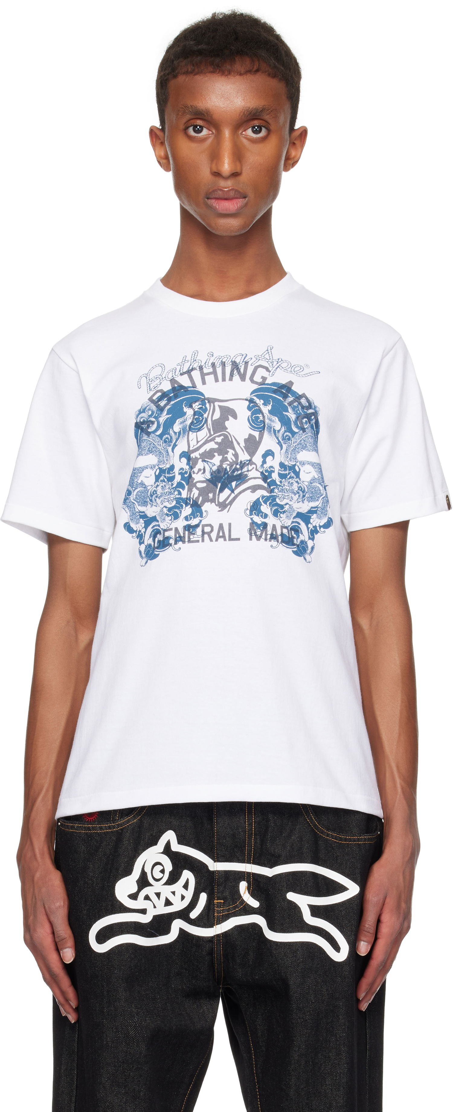 Tričko BAPE Tattoo On General T-shirt Biela | 001TEK801031M, 0