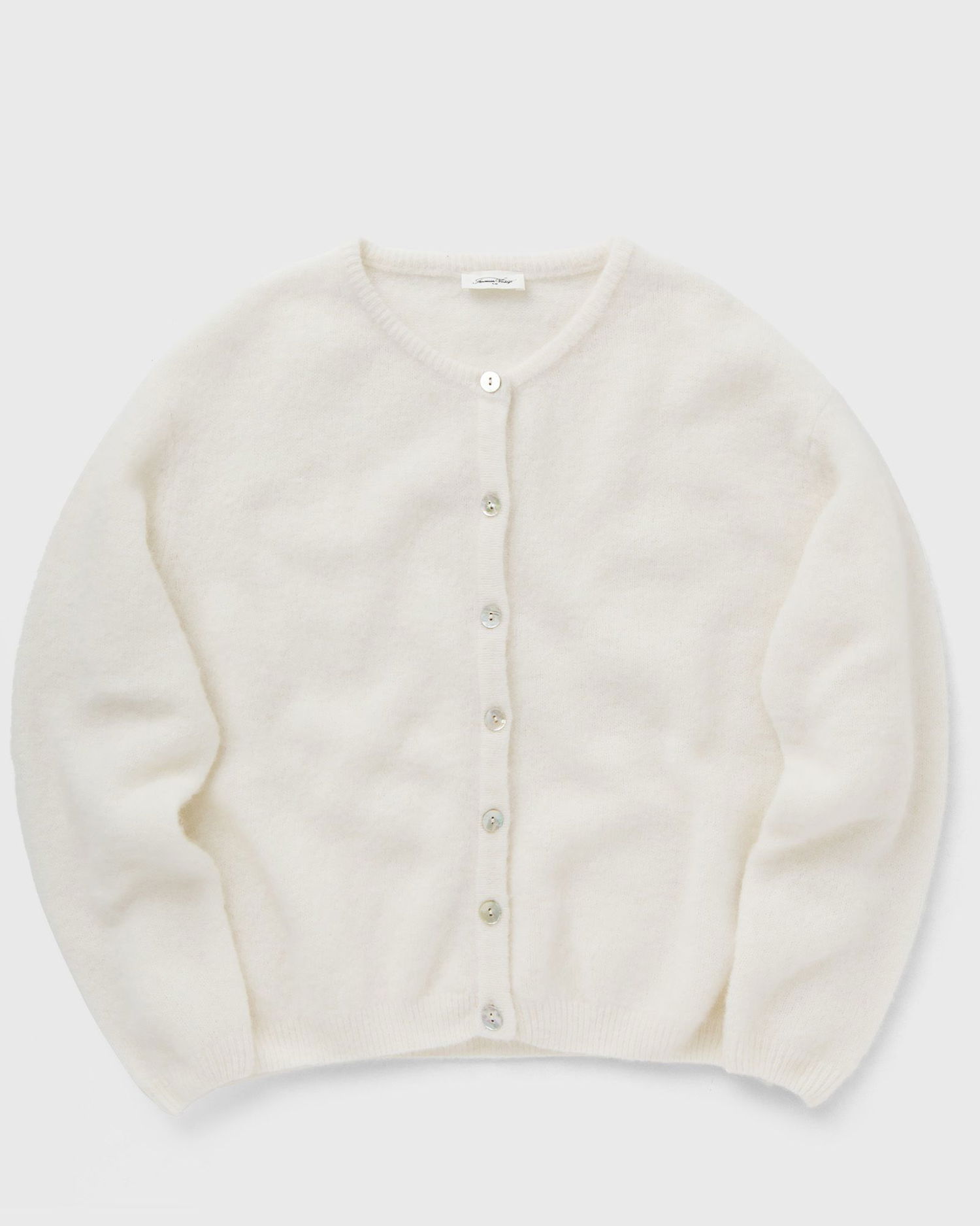 Sveter American Vintage American Vintage VITOW Knit Cardigan Biela | VITO19EE24-BLANC, 0