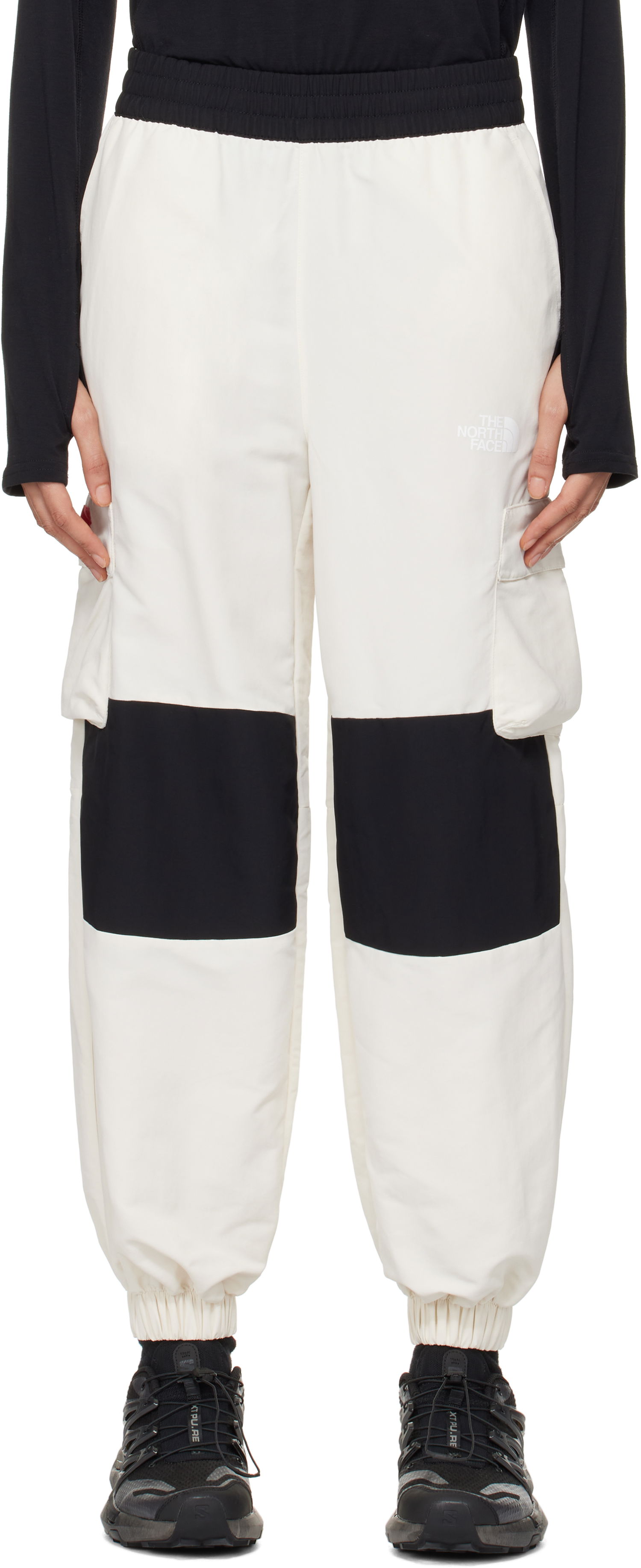 Cargo nohavice The North Face HMLYN Colorblock Track Pants Biela | NF0A88Z6, 0