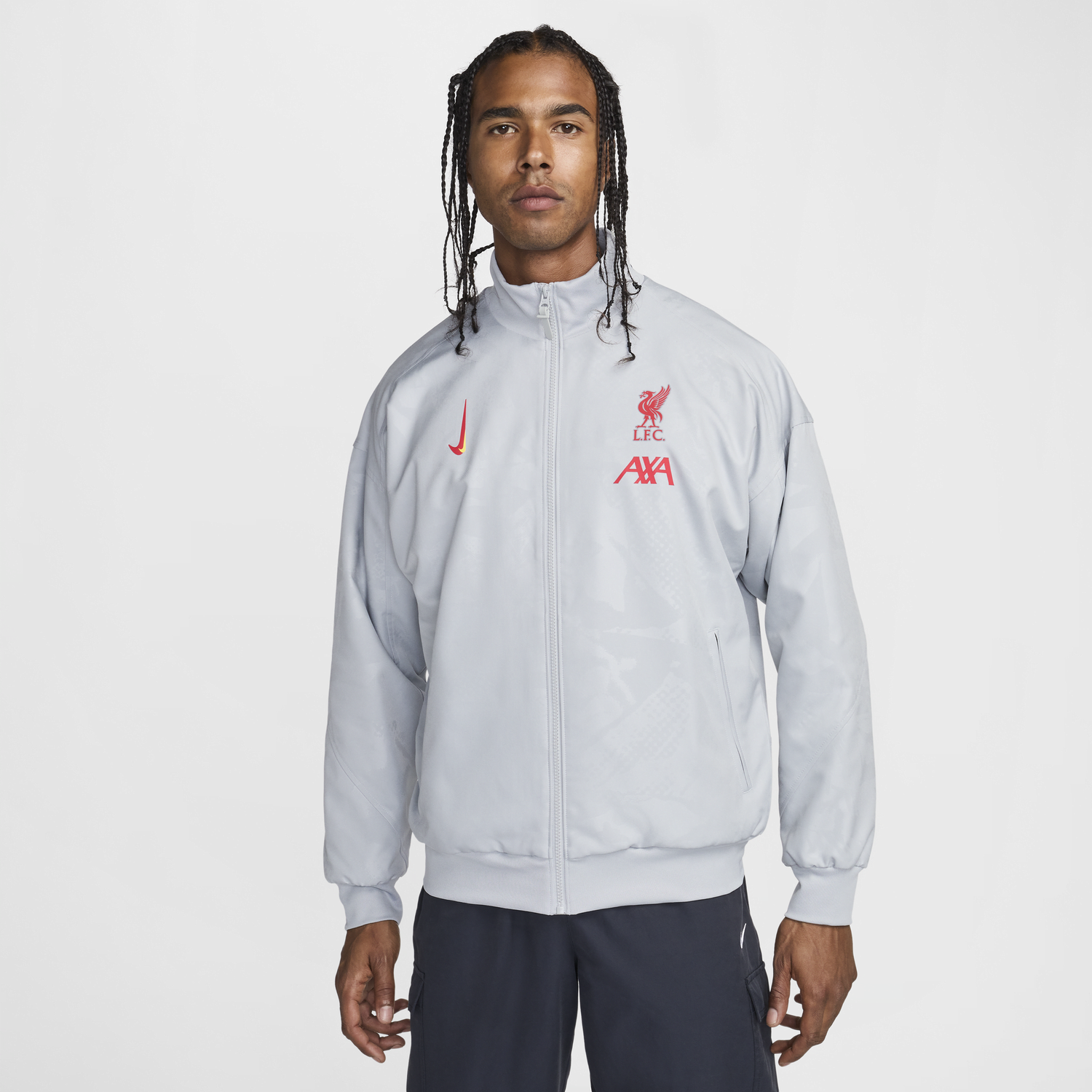 Vetrovka Nike Dri-FIT Liverpool FC Strike Šedá | HF3377-078, 0