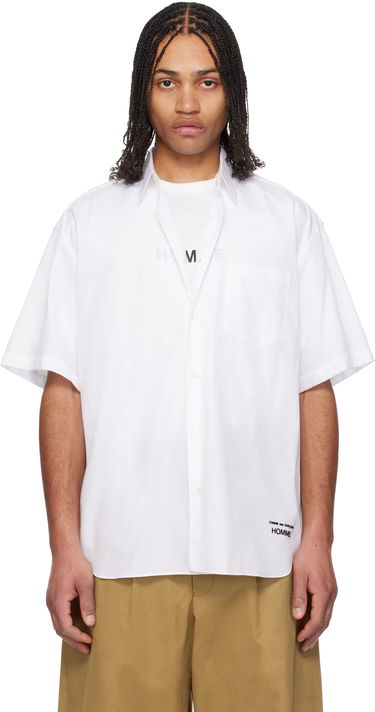 Košeľa Comme des Garçons CDG Homme Broad Short Sleeve Cotton Shirt Biela | HO-B103-051, 0