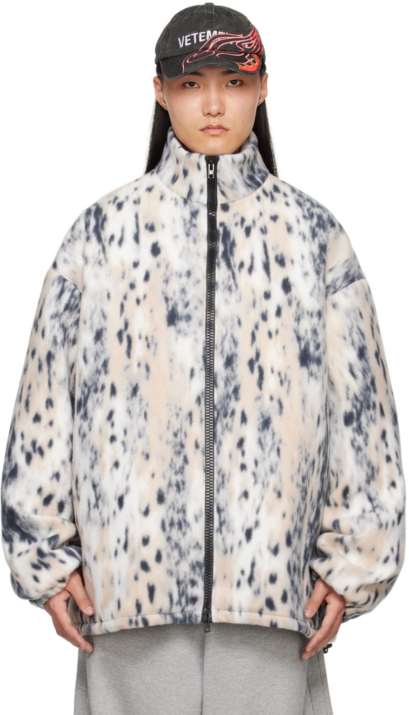 Bunda VETEMENTS Printed Jacket Šedá | UE64JA370L, 0