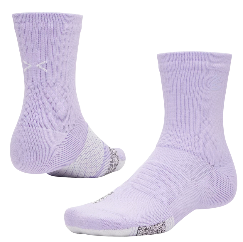 Ponožky Under Armour Curry AD Playmaker Mid Crew Socks Fialová | 1376231-538