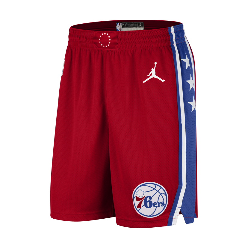 Šortky Jordan Dri-FIT NBA Swingman Philadelphia 76ers Statement Edition Červená | DO9438-657