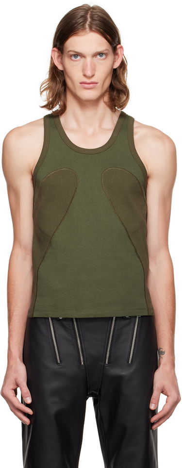 Tielko Dion Lee Ribbed Tank Top Zelené | C3064P22, 0