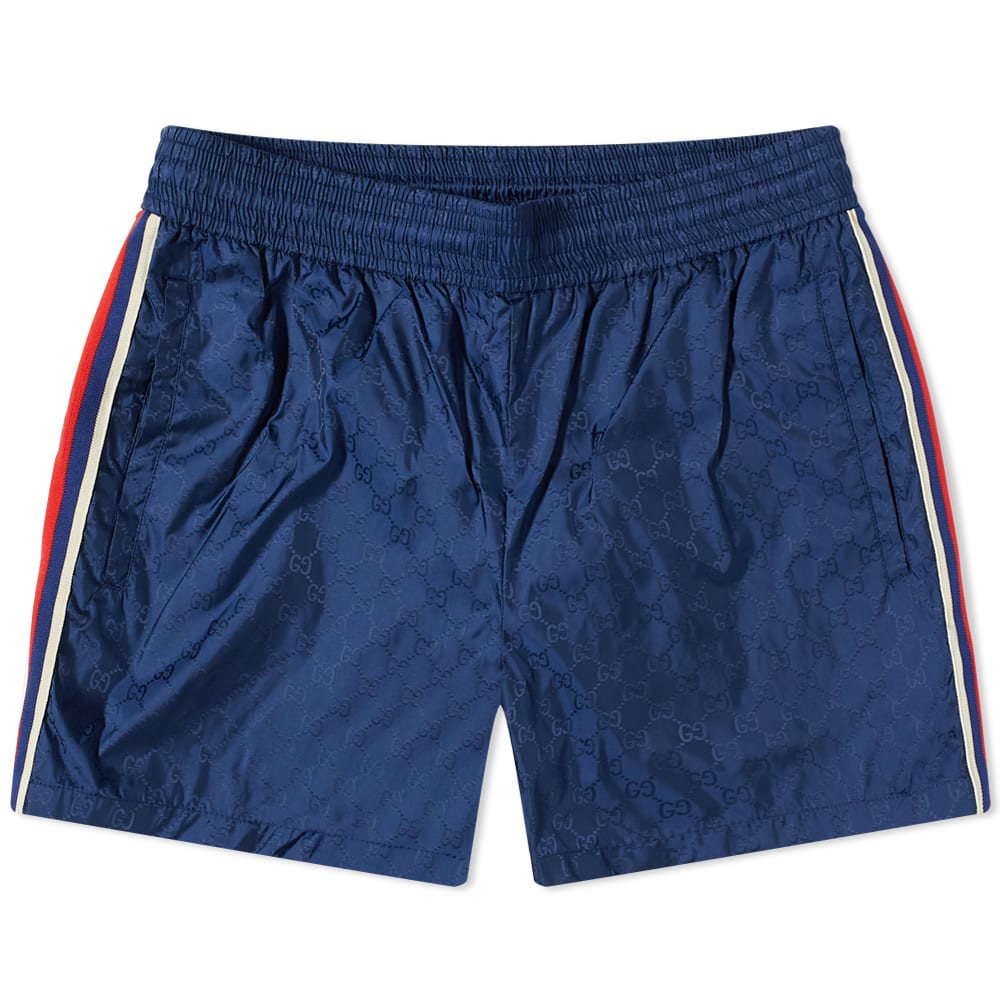Plavky Gucci GG Jaquard Swim Short Navy | 699084-XHAFX-4275, 0