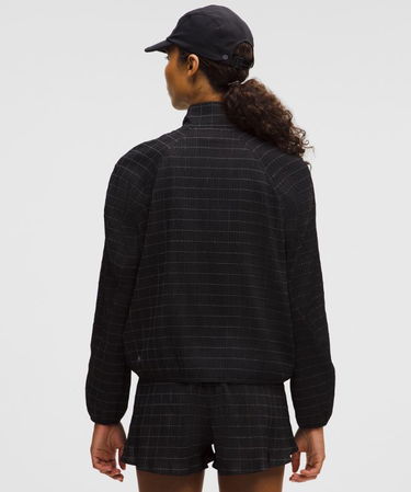 Bunda lululemon Adapted State Textured Jacket Reflective Grid, Size L Čierna | prod20001863, 2