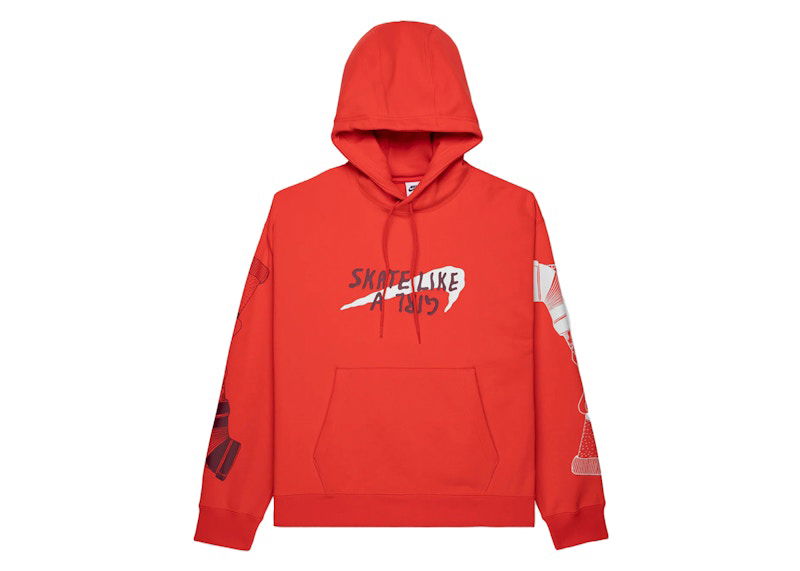 Mikina Nike SB SB Skate Like A Girl Fleece Hoodie Červená | DQ7304-696, 0