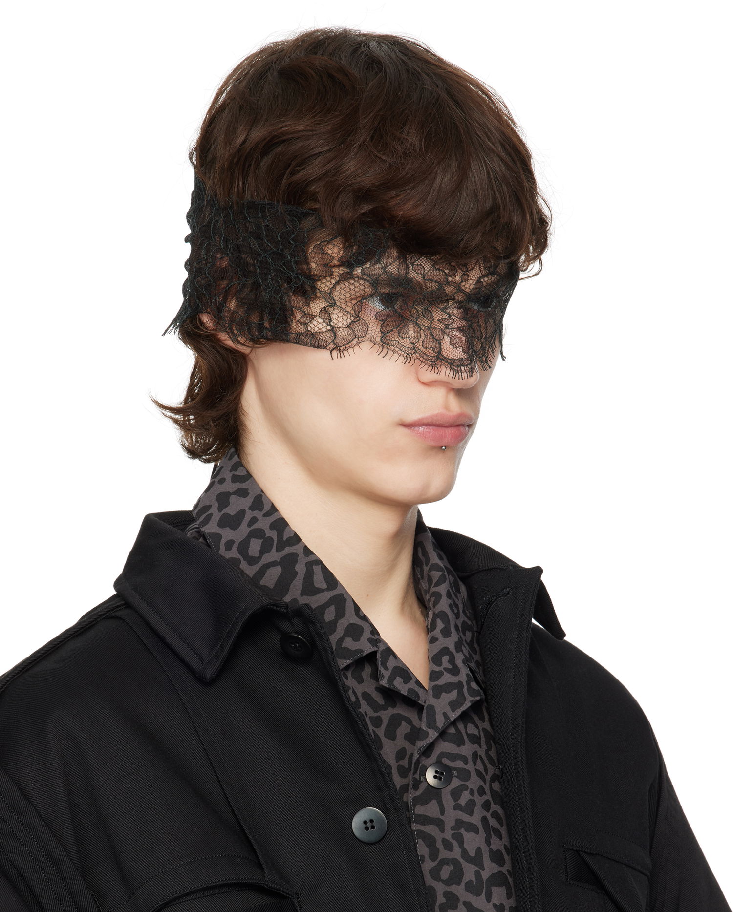 Košeľa UNDERCOVER UNDERCOVER Lace Headband Šedá | UC1E4Z01, 1