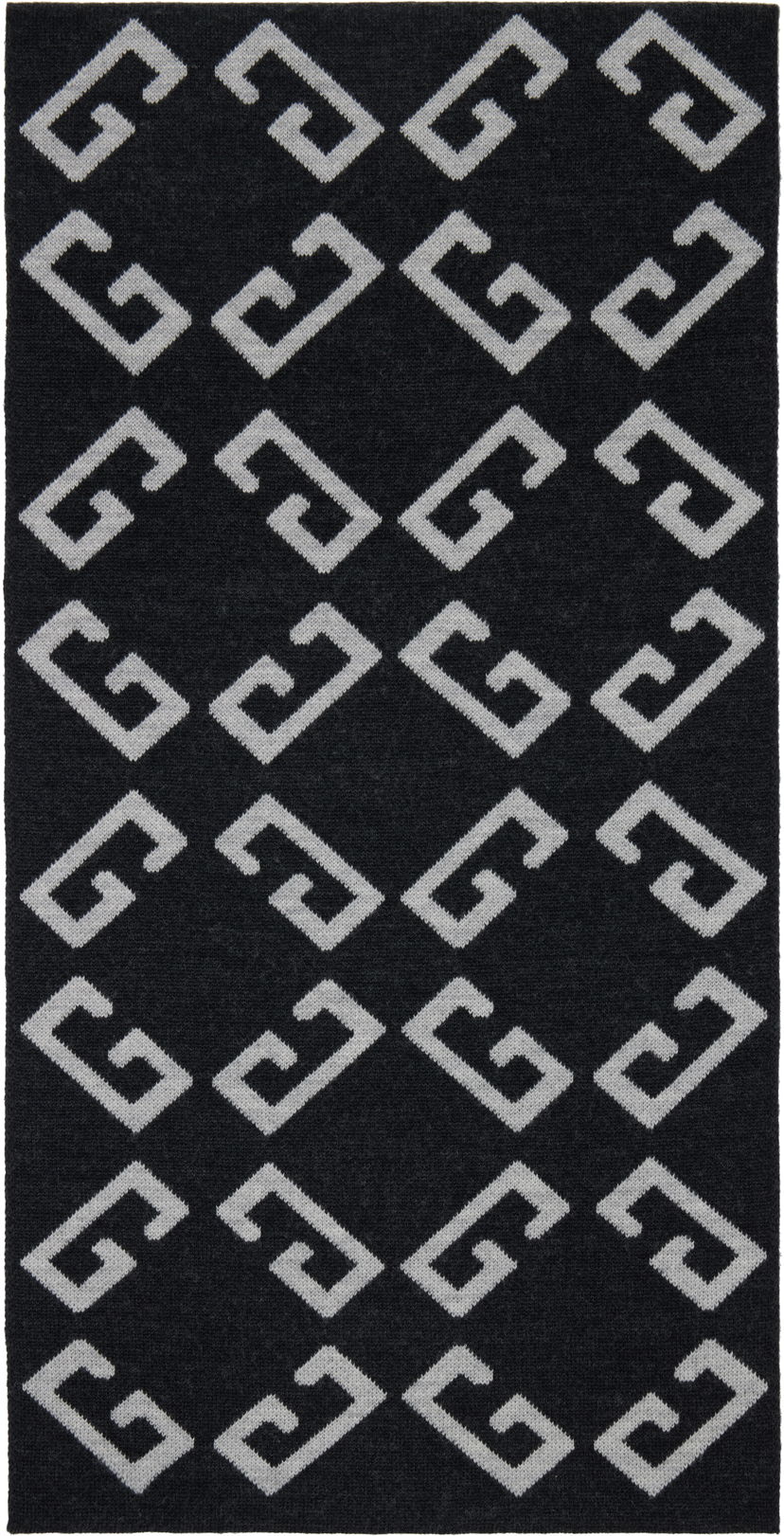 Šál Givenchy Givenchy Double-Faced Monogram Scarf Čierna | 710003942001-U7929