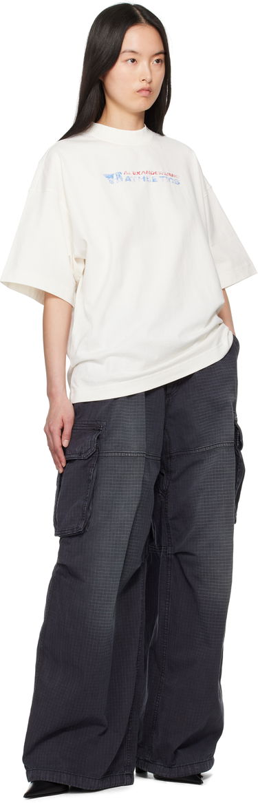 Tričko Alexander Wang Alexander Wang Logo-Print T-Shirt Biela | UCC2251835, 3