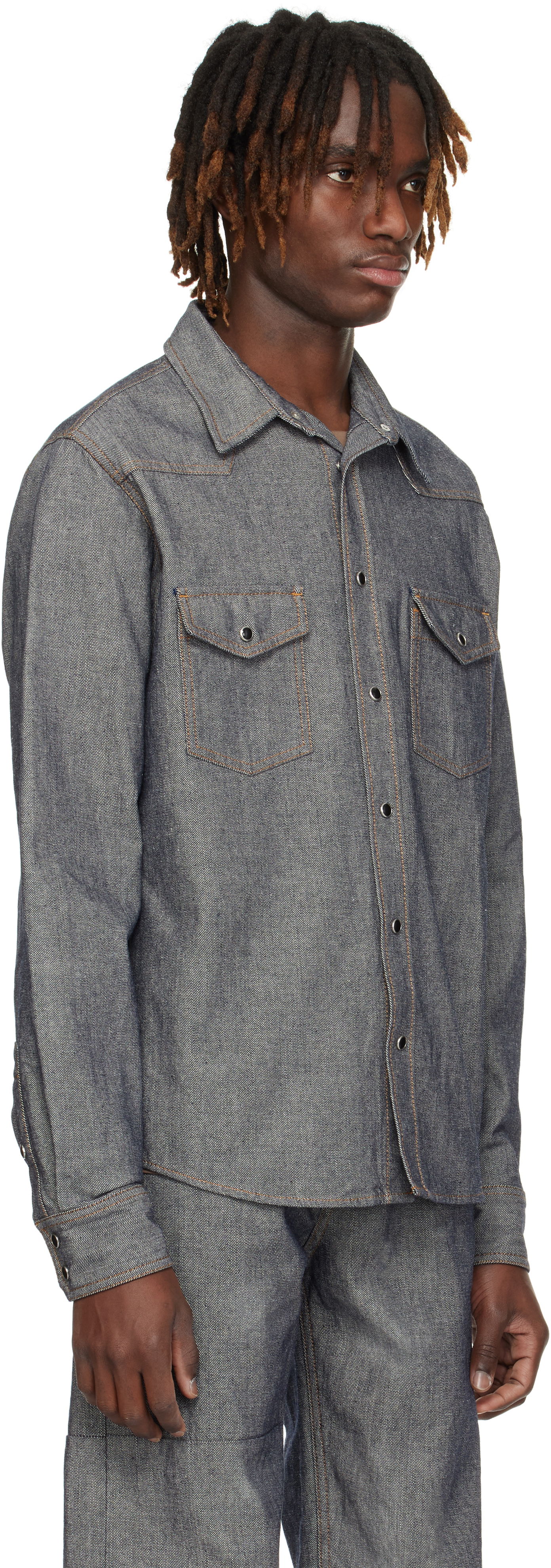 Košeľa Maison Margiela MM6 Maison Margiela Rinsed Denim Shirt Modrá | SH0DT0023 M30015, 1